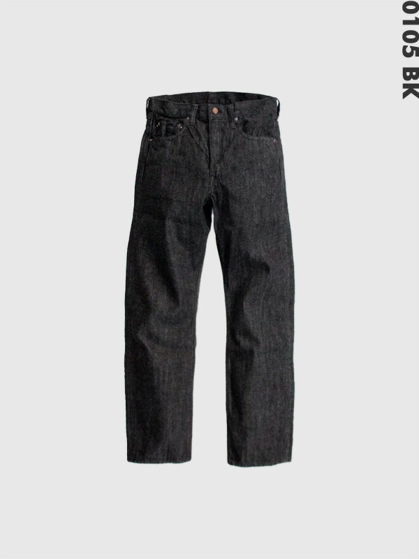 FULLCOUNT フルカウント ジーンズ ブラック デニム パンツ 0105 0105w 13.7oz オンス ワイド ワイドストレート ルーズ