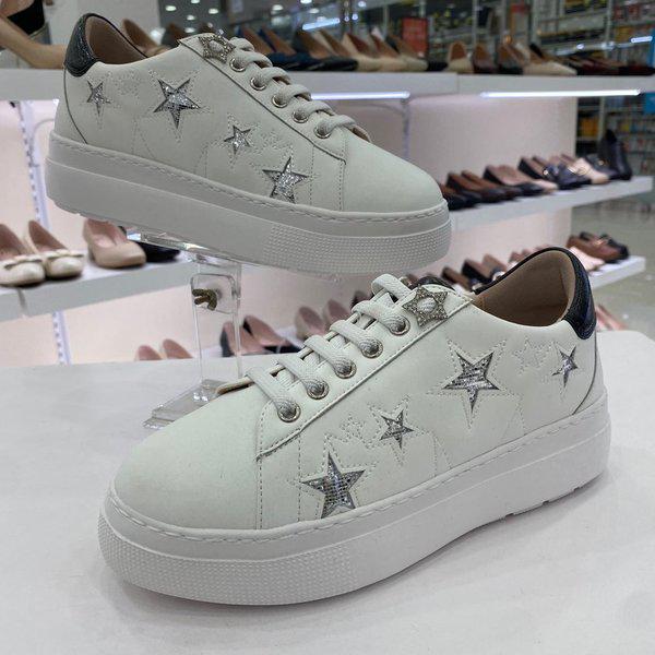 女性軽量厚底スニーカー PFEHFZ667WH HSFS2A GN