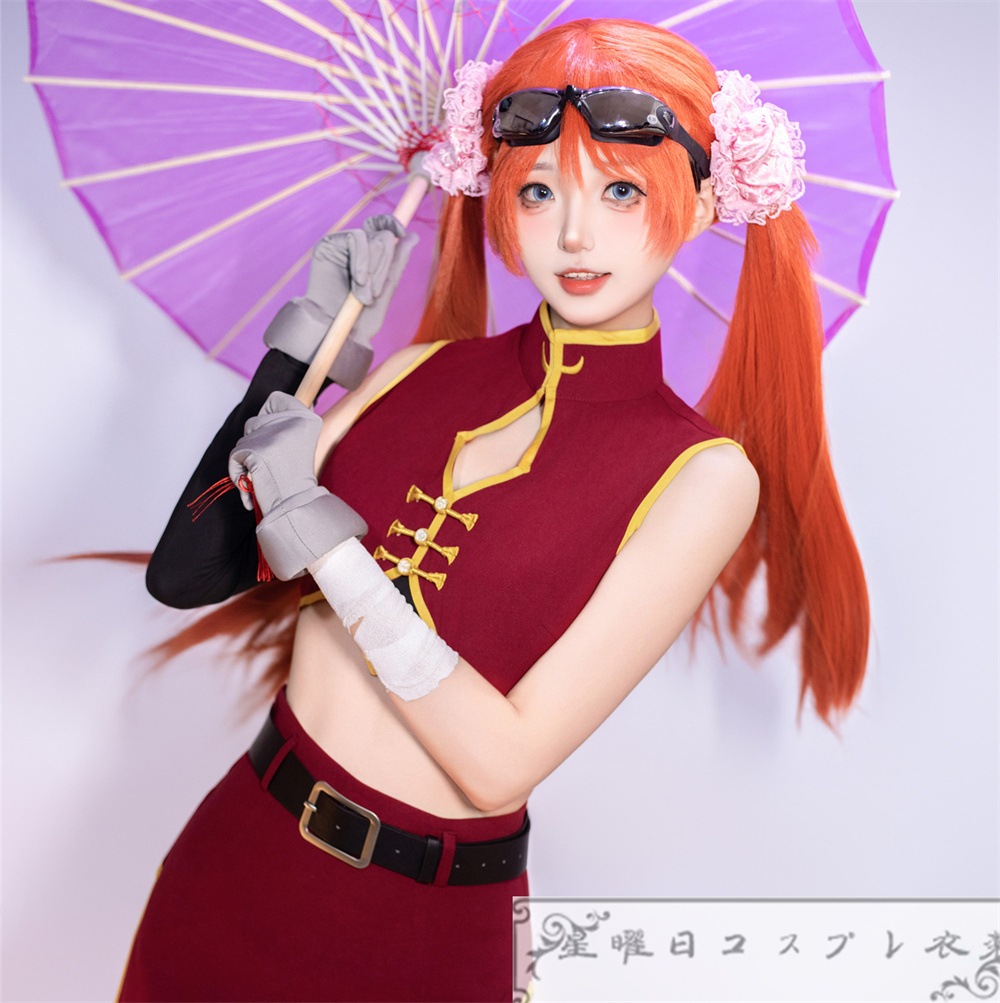 在庫品 銀魂 銀ノ魂篇 2年後神楽 コスプレ衣装 コスチューム