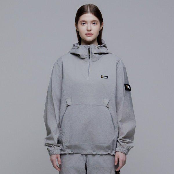 N241UFT940 ウーブン トレーニング フーディ アノラック STONE GREY