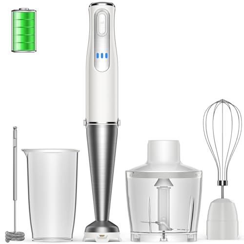 【2024新登場・コードレス ハンドブレンダー】HAGOOGI(ハゴオギ) マルチスティック 離乳食 ブレンダー 充電式 無段階変速 ミキサー 鍋キズ防止 氷も砕ける フードプロセッサー ジューサー