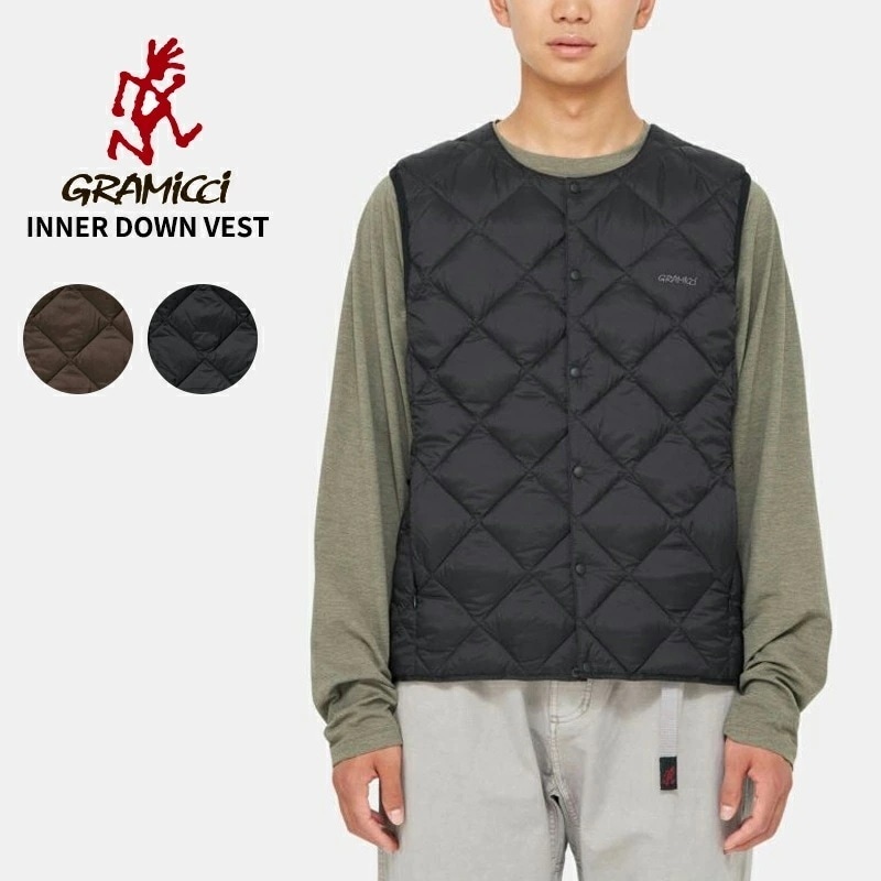 グラミチ メンズ タイオン コラボ ベスト Gramicci×TAION インナーダウンベスト キルティング 男性 トップス アウター