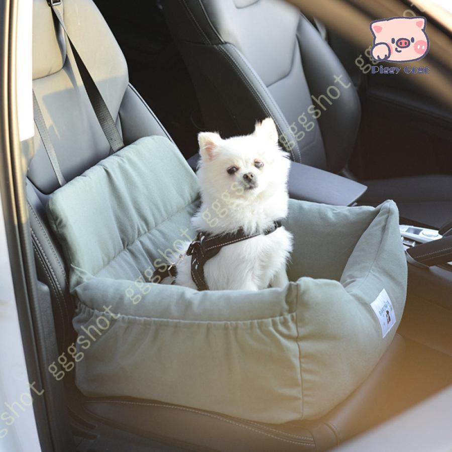 即納 ペット 車用 ドライブボックス ドライブベッド 犬 ドライブ ペット用品 ドライブシート 小型犬猫に対応 くるま用品 クッションあり 飛び出し防止リード付き