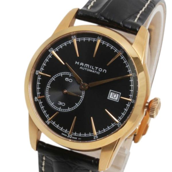 腕時計 H40545731 メンズ レイルロード 自動巻き ブラック