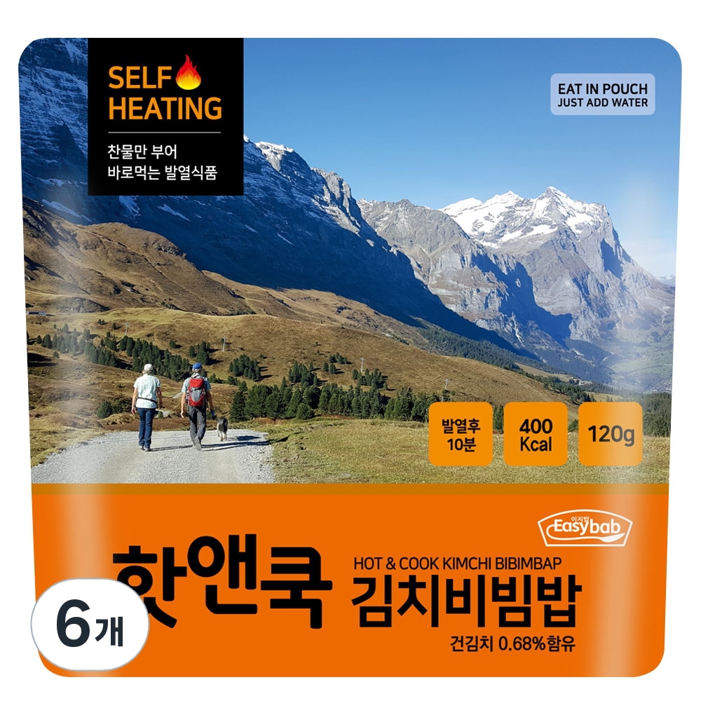 イージーバブホットアンドクックキムチビビンバ120g6個