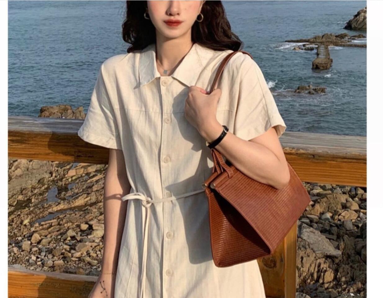 シャツワンピース レディース コットン 半袖 ロングシャツ ナチュラル 最大42 Offクーポン ロング丈 マキシ丈