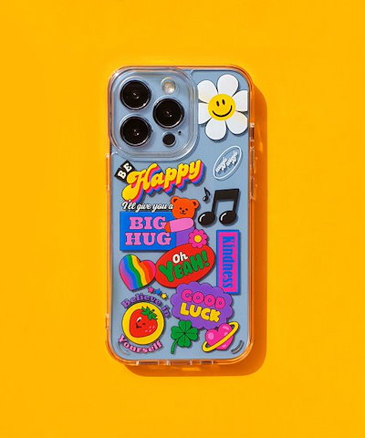 ＜韓国＞iPhoneケース◆WAGGLEWAGGLE CARDHARDCASE+TOK(5色) 韓国＞iPhoneケース◇WAGGLEWAGGLE CARDHARDCASE+TOK(5色