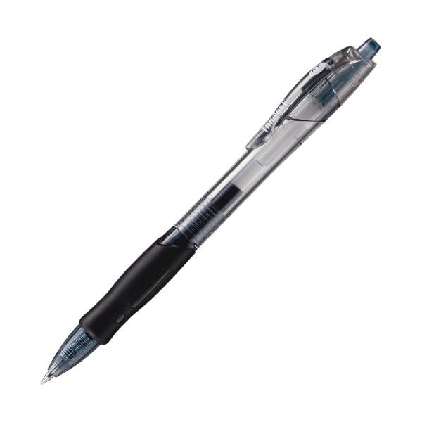 （まとめ）TANOSEE ノック式ゲルインクボールペン スリム 0.5mm 黒 1本 [x50]
