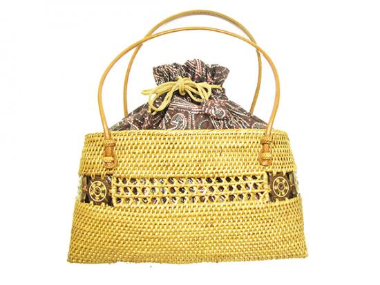 ANiSIE アニシエ バリコレクション アタバッグ (かごバッグ) バティック巾着付 (Purple) パープル 10P03Sep16