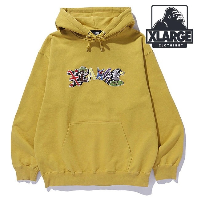 パーソナルズ フーデッド スウェットシャツ [101244012004] メンズ x-large エックスラージ トップス プルオーバー フーディー MUSTARD