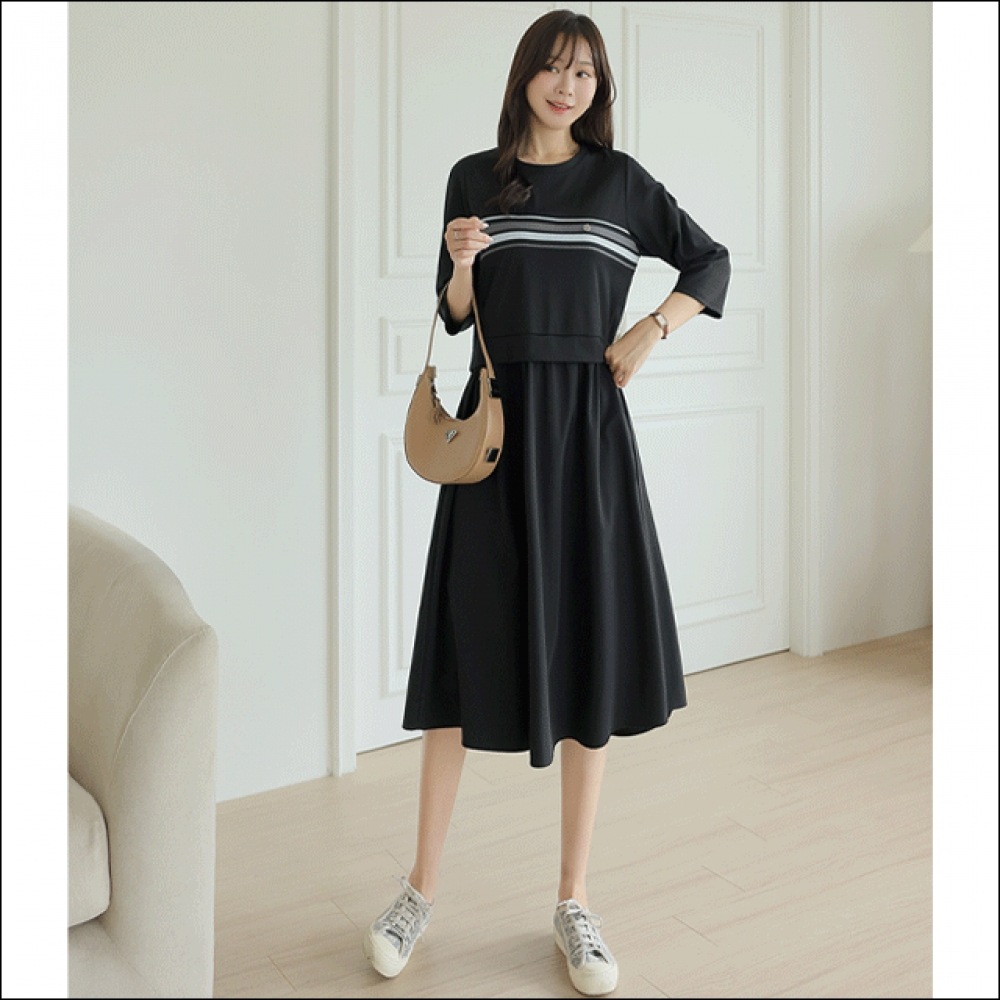 Click & Funny Good ペンダントカラーマッチングドレス