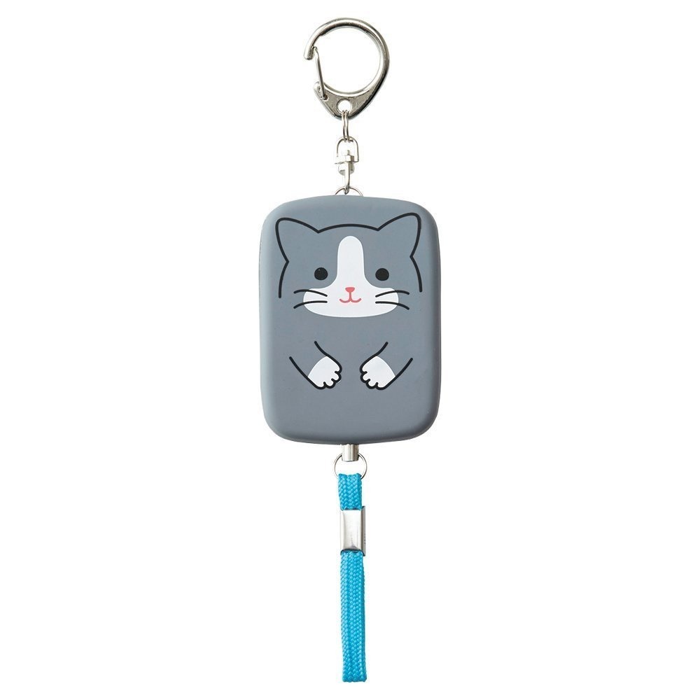 （まとめ買い）SMART FIT PuniLabo 防犯ブザー ハチワレネコ A-7718-4 [x3] 4,573円