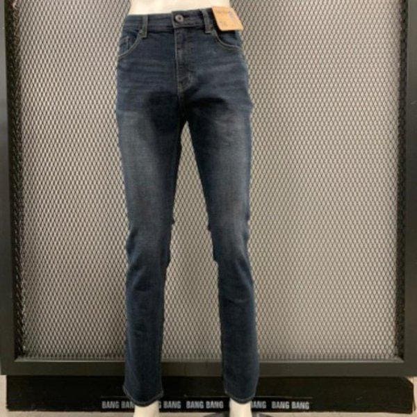 HC04 秋の男性用ストレートフィットインバンドウォッシングスパンデックスジーンズ NQK622 (18645595)
