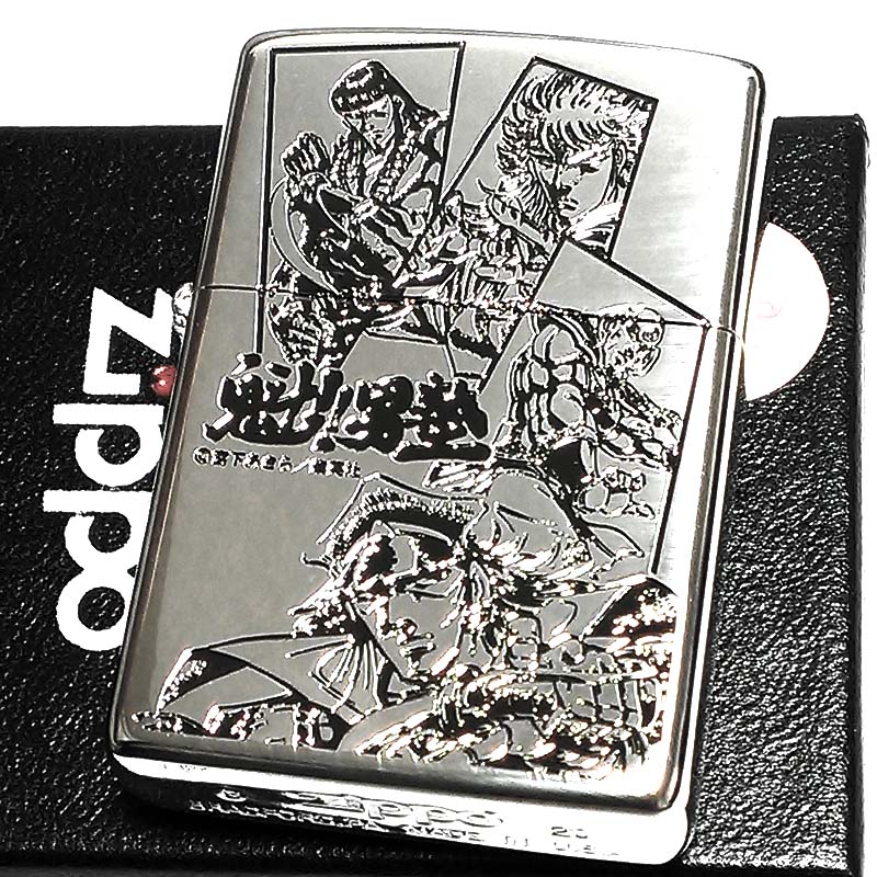 ジッポ ライター ZIPPO 魁！男塾 東郷総司 新1号生 マンガ エッチング彫刻 シルバー ミラー仕上げ キャラクター かっこいい メンズ ギフト プレゼント