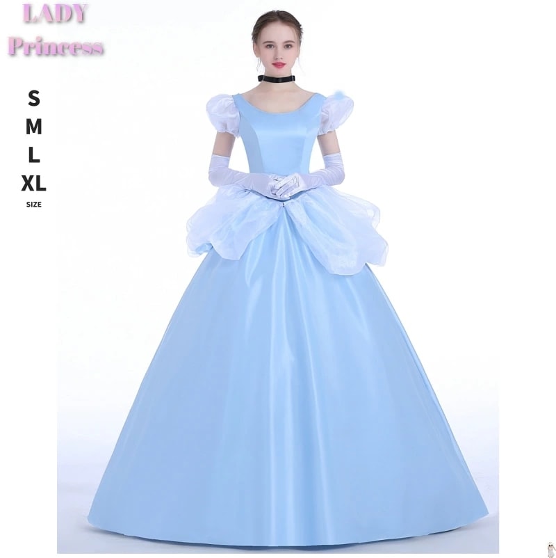 ハロウィン 大人用ドレス ドレス プリンセスドレス 大人用 コスプレ 衣装 コスチューム 女性用 プリンセス ワンピース レディース 大人 童話 キャラクター コス 仮装 ロングドレス ブルーオー