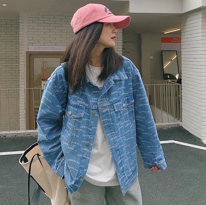 アウター レディース ジャケット Gジャン 長袖 襟付き ブルーデニム シンプル カジュアル かっこいい 男女兼用 羽織 ロングシーズン 着回し 普段使い アウトドア 公園　休日　韓国 お揃い モテ