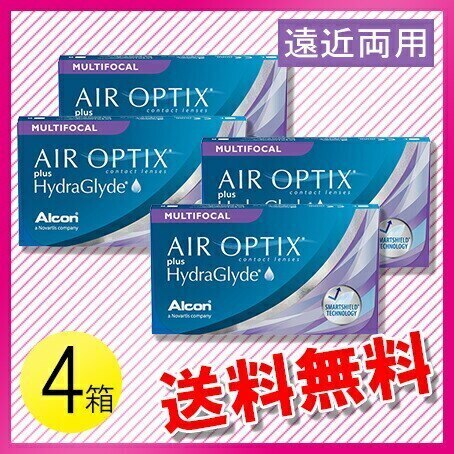 エアオプティクス プラス ハイドラグライド マルチフォーカル 6枚入4箱 / メール便