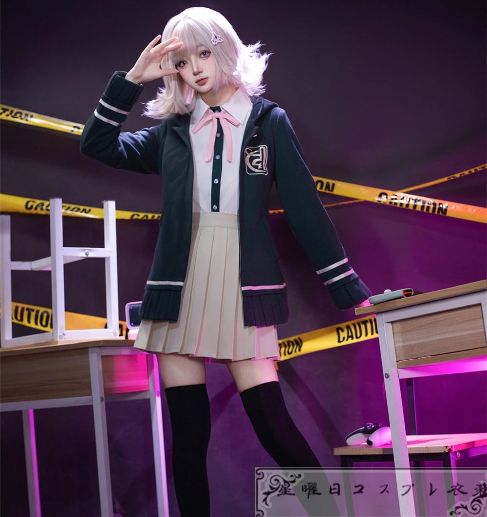 [最安値挑戦] スーパーダンガンロンパ2 さよなら絶望学園 七海千秋 コスプレ衣装 コスチューム