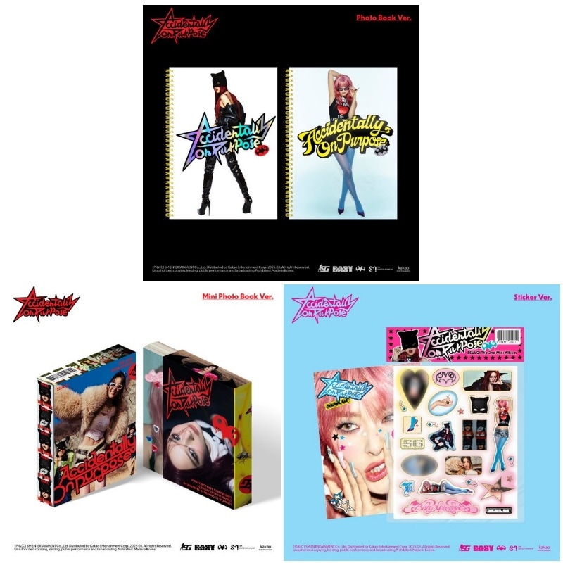 [4種セット] SEULGI ミニ2集アルバム [ACCIDENTALLY ON PURPOSE] (PHOTO BOOK ver. 2種+ MINI PHOTO BOOK VER+STICKER V