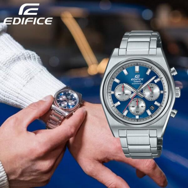 ディフィス エイヤルオーク ブルー クロノグラフ メンズ メタルウォッチ