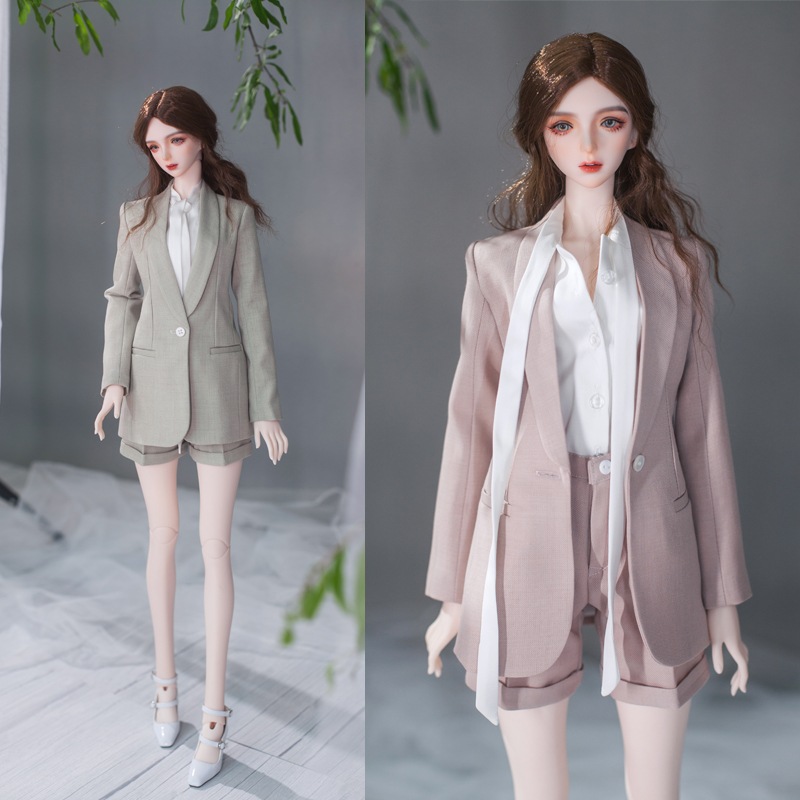 BJDドール服 女の子スーツ上着 ピンク グリーン SD16/SD女の子サイズ球体関節人形用衣装