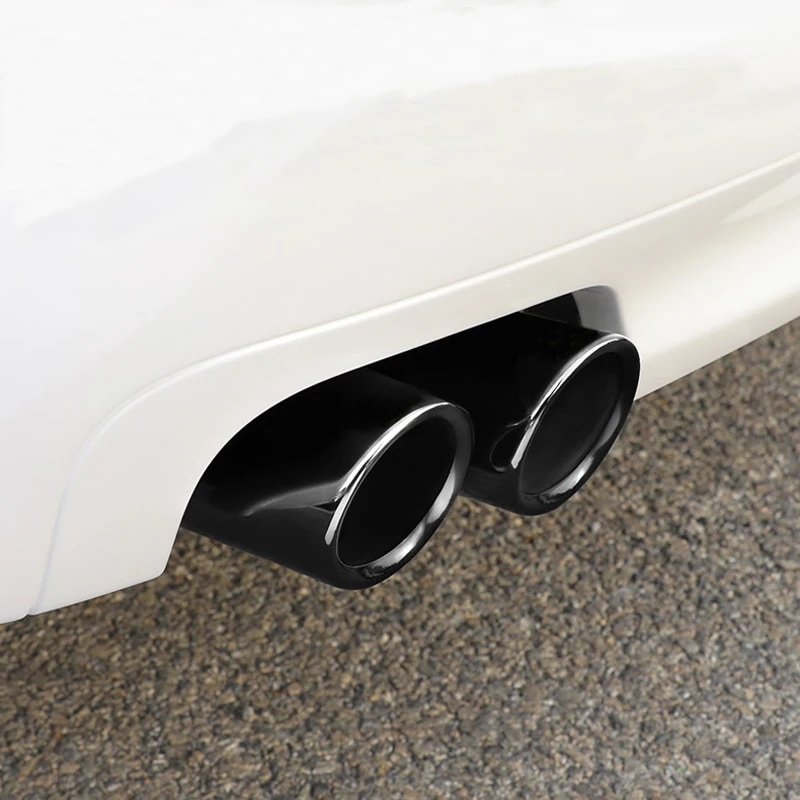 クロームメッキ仕上げ ステンレス鋼製 BMW F10 F30 F32 F34 F20 F22 F31 F36 F48 専用 車用マフラーエキゾーストチップパイプカバー 自動車アクセサリー 輸入品