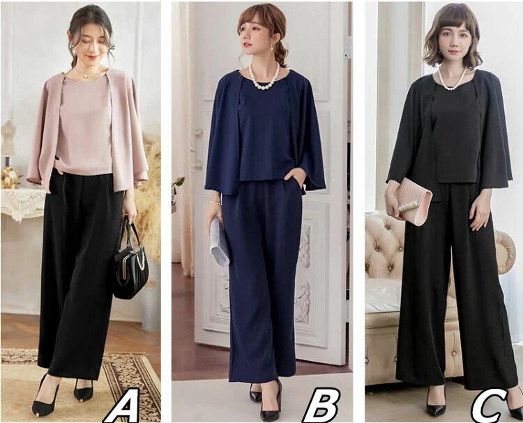 お一人様1点レデイースファッション 5色 無地 2点セット ケープ風のトップス トップス+ ワイドパンツ 上着+ワイドパンツ 通勤 OL 着痩せ ケープ ワイドパンツ ガウチョパンツ パンツドレス パ