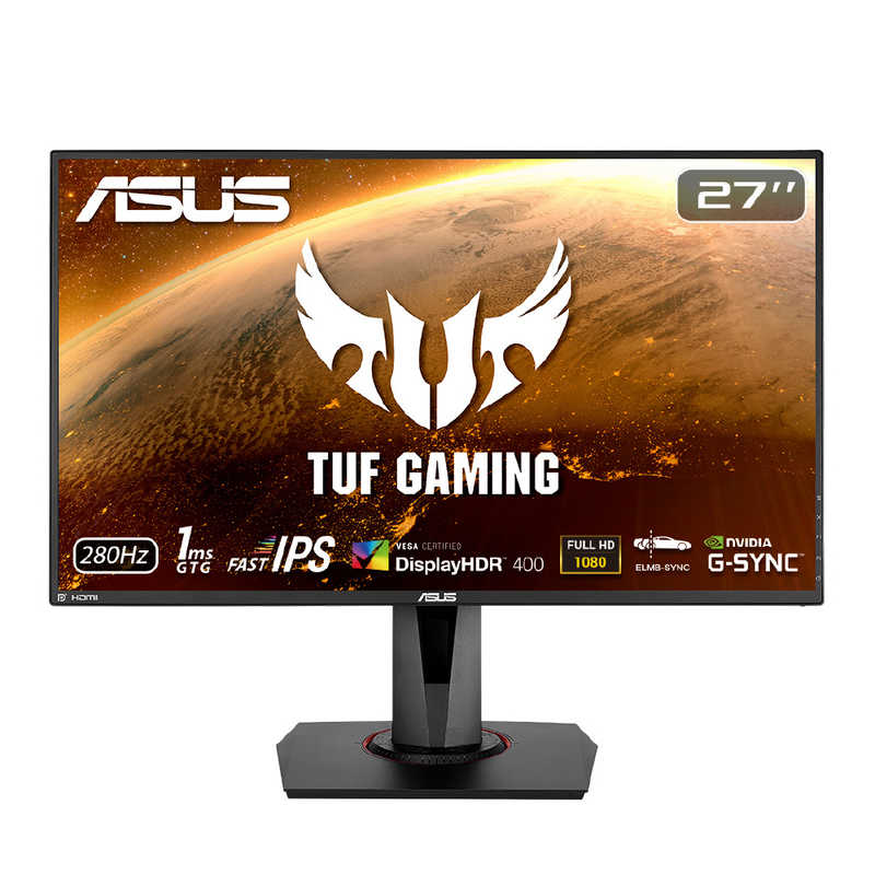 ASUS エイスース　ゲーミングモニター TUF GAMING ブラック [27型 /フルHD(1920×1080) /ワイド]　VG279QM