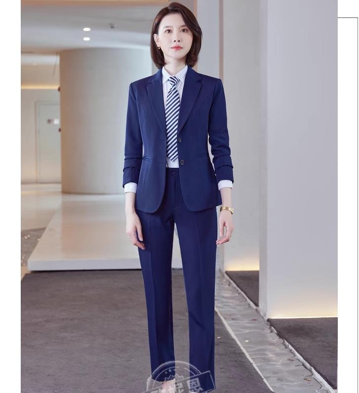 レディース パンツスーツ セットアップ パンツ 上着 厚手加工 裏起毛有無 有無 暖かい ３点 黒 紺 ジャケット ３タイプ ボタン１つ ２つ ポケットカバー有無 スタイリッシュ