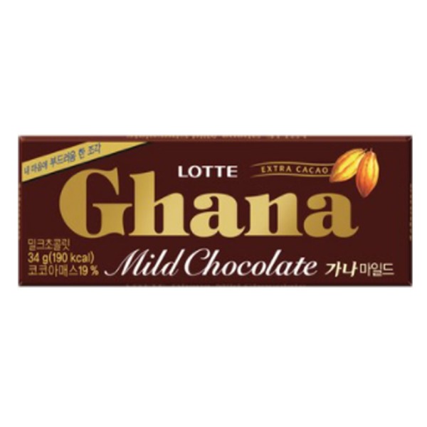 ロッテ ガーナ マイルド 34gx15個x4個