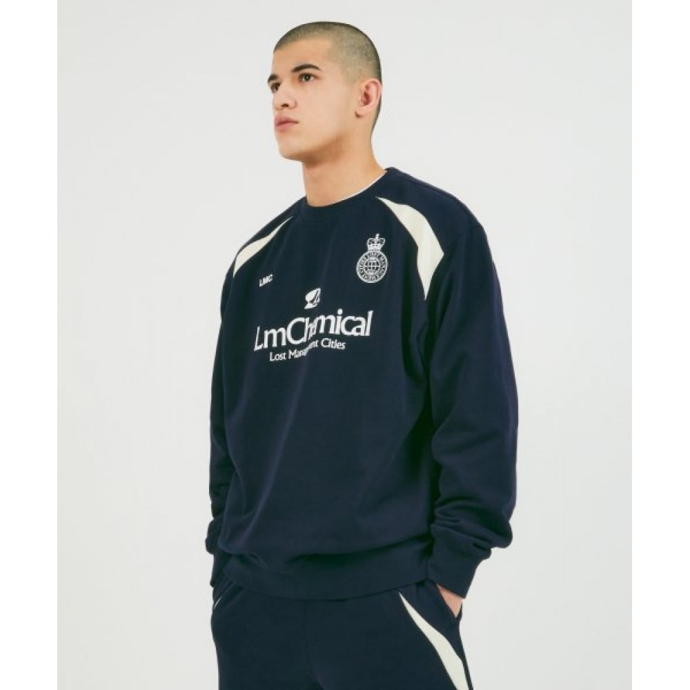 LMC (LMC) ケミカルサッカーセーターネイビー