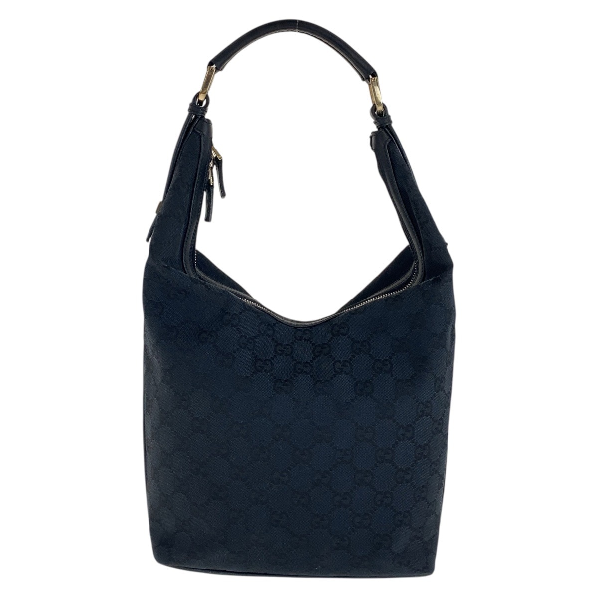 ブラック 黒 ゴールド金具 GGキャンバス/レザー 001 4288 ショルダーバッグ ハンドバッグ レディース 501396