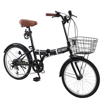 折りたたみ自転車 20インチ 自転車 街乗り 軽量 6段 変速 泥除け 装備 KZ-FT2006 ARCHNESS 自転車 折りたたみ自転車 20インチ シマノ6段変速 軽量 通勤