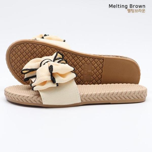 レディーススリッパ 夏 リボン スリッパPR2