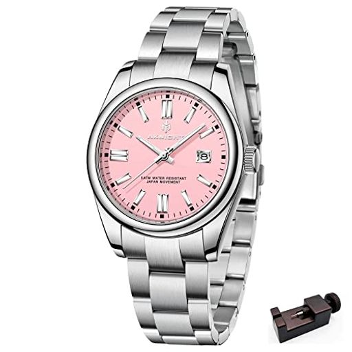 [AKNIGHT] 腕時計 メンズ おしゃれ 時計 メンズ腕時計 夜光 クロノグラフ 固定ベゼル アナログ カレンダー うで時計 防水 革ステンレス鋼バンド 6,496円