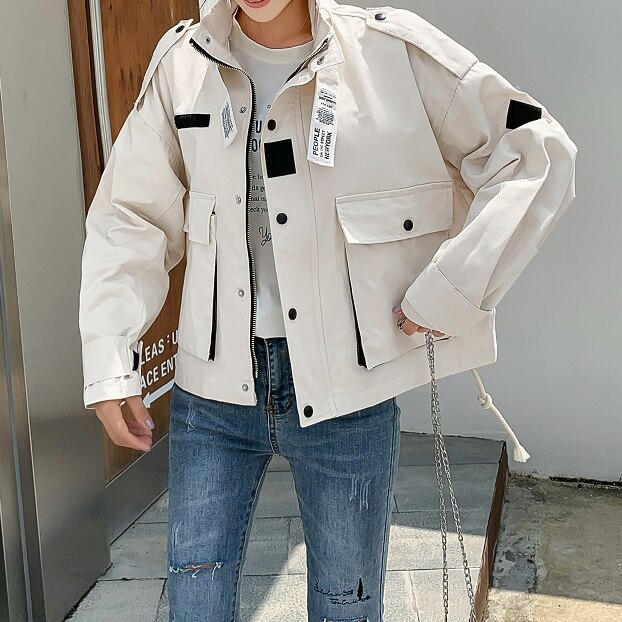 3color レディース トップス アウター ジャケット ジャンパー コート 長袖 ショート丈