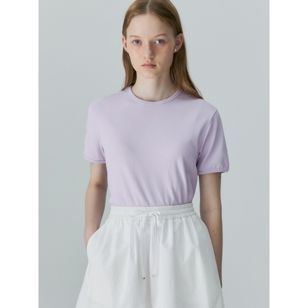 デパウンドリブセミスリムフィット T シャツライトバイオレットTシャツ・カットソー