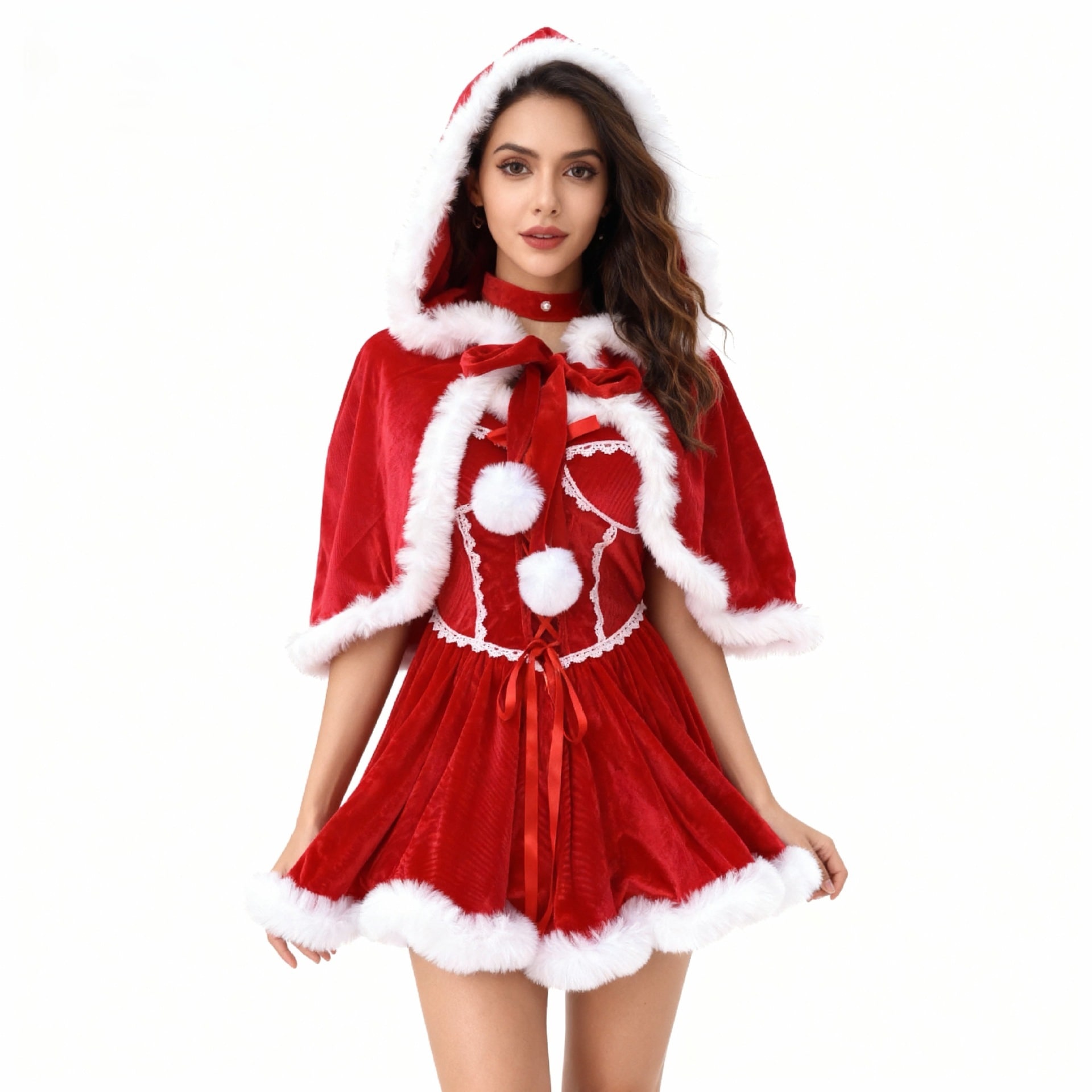 新年の衣装クリスマスの衣装女性のドレスコスプレ2025新しいコスプレ衣装クリスマスの服プラスサイズ