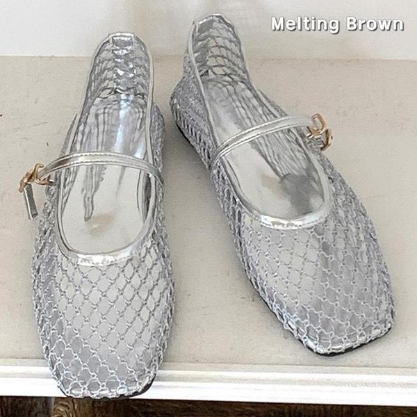 女性メリージェーンフラットシューズ K83