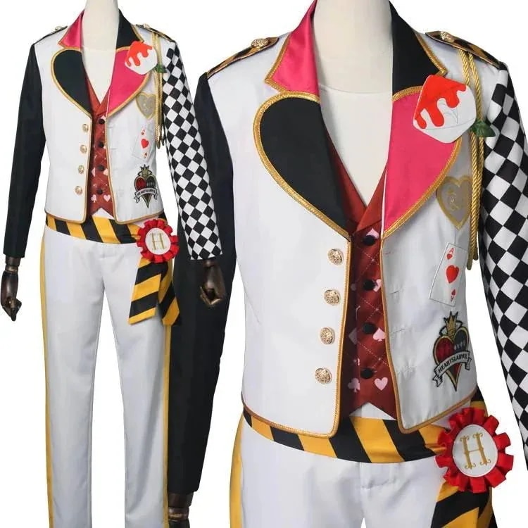 変装期間限定30％ ツイステ コスチューム ハーツラビュル寮 イベント エーストラッポラ ふしぎの国のアリス 文化祭 ツイステッドワンダーランド コスプレ衣装 仮装 Ace 学園祭 ツイステパーティー