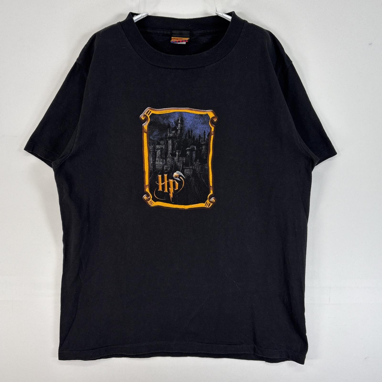 古着 00’s/00年代 ハリーポッター 半袖Tシャツ プリント 映画 ホグワーツ クルーネック USA製 シングルステッチ XL ブラック メンズ