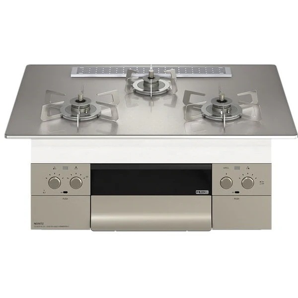 ビルトインガスコンロ プロパンガス用 3口 両側強火力 75cmタイプ N3WU2PWASKSTESC-LP Orche S-FLAT