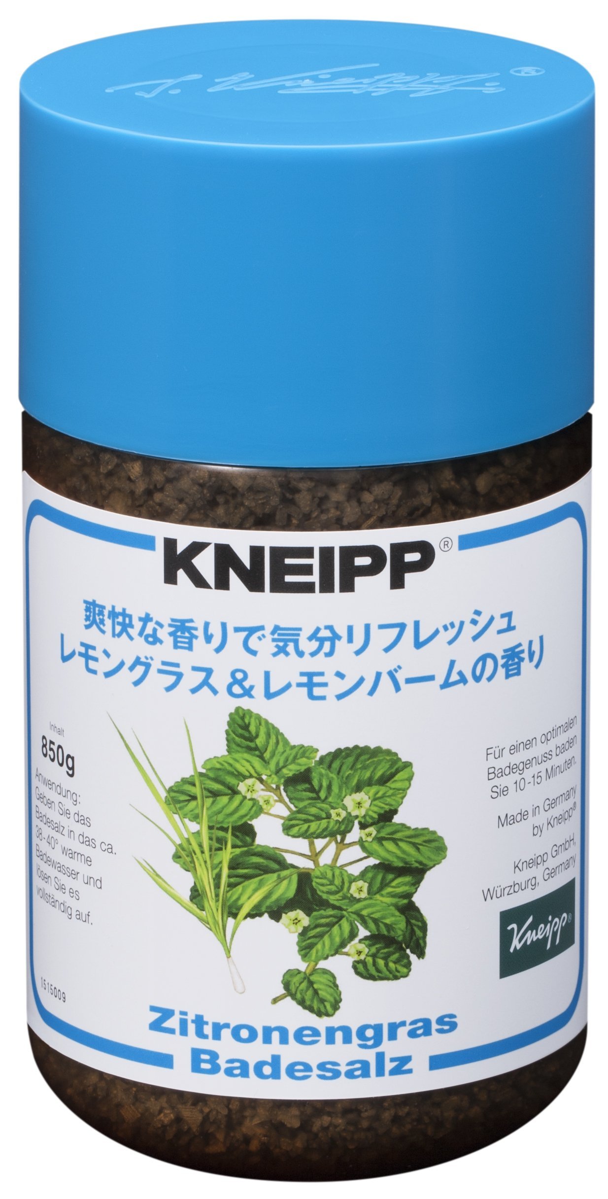 クナイプ バスソルト レモングラス&レモンバームの香り 850g