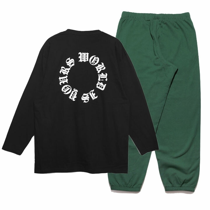 ACE FLAG 上下セット 長袖 ブランド スケボー メンズ 春秋冬用 黒 大きいサイズ エースフラッグ セットアップ ロンT スウェットパンツ かっこいい 7,691円