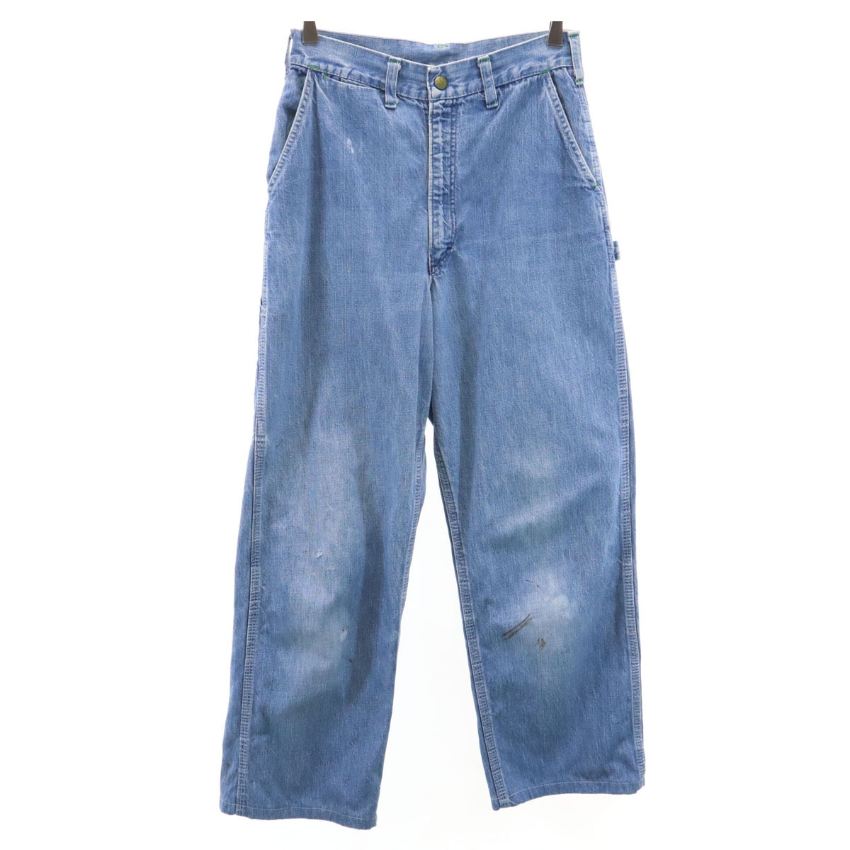 デニムペインターパンツ ウォッシュブルー ジーンズ メンズ 古着