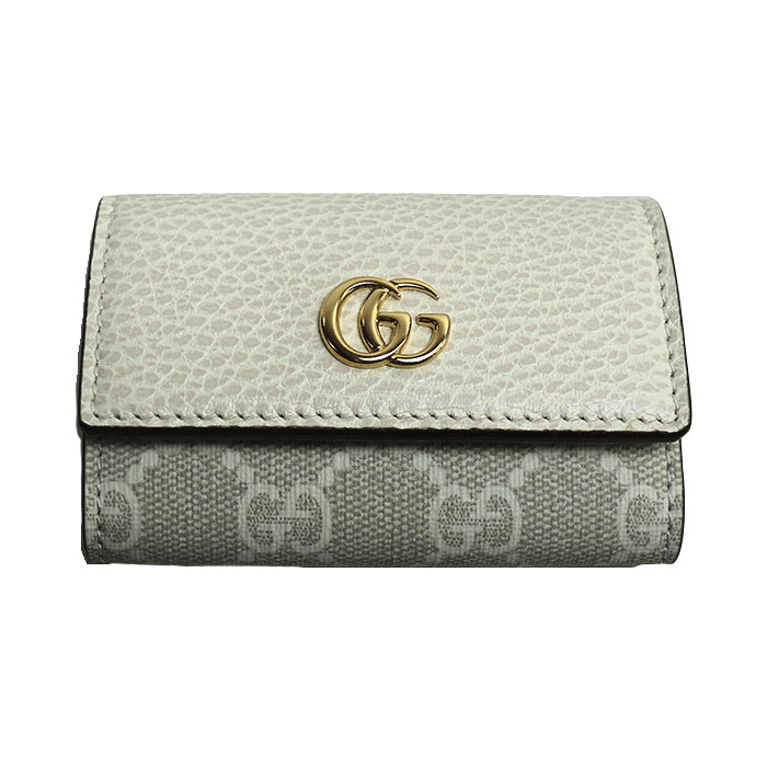 GUCCI グッチ GGマーモント キーケース ホワイト系 456118 レディース 中古 美品 17,359円