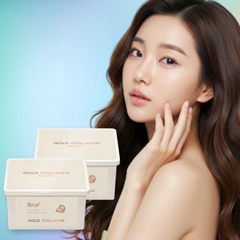 ゴールドコラーゲン デイリーマスクパック 350g 30枚入り×2個セット 毎日使える保湿&ハリケア