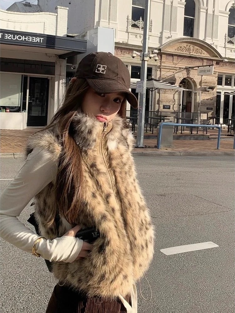 2025秋冬 暖かい 防寒厚手 韓国系ハイネックベストあったか レイヤード風 重ね着ゆったり丈長め カジュアル かわいいファッショントップスシルエットレディース 羽織り女っぽきれいめ柄裏サイズ大人