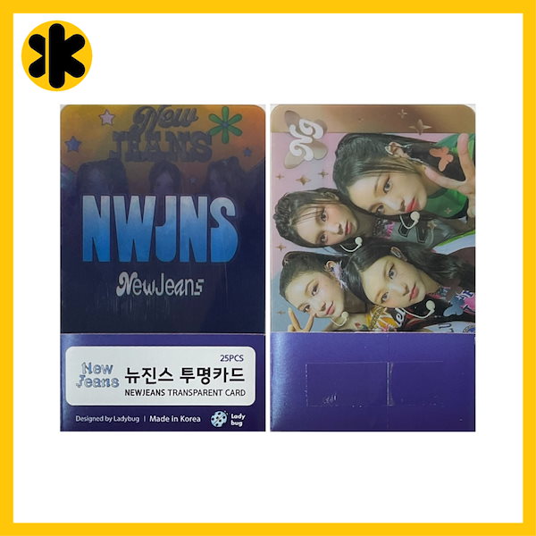 Qoo10] NewJeans クリアカードセット 透
