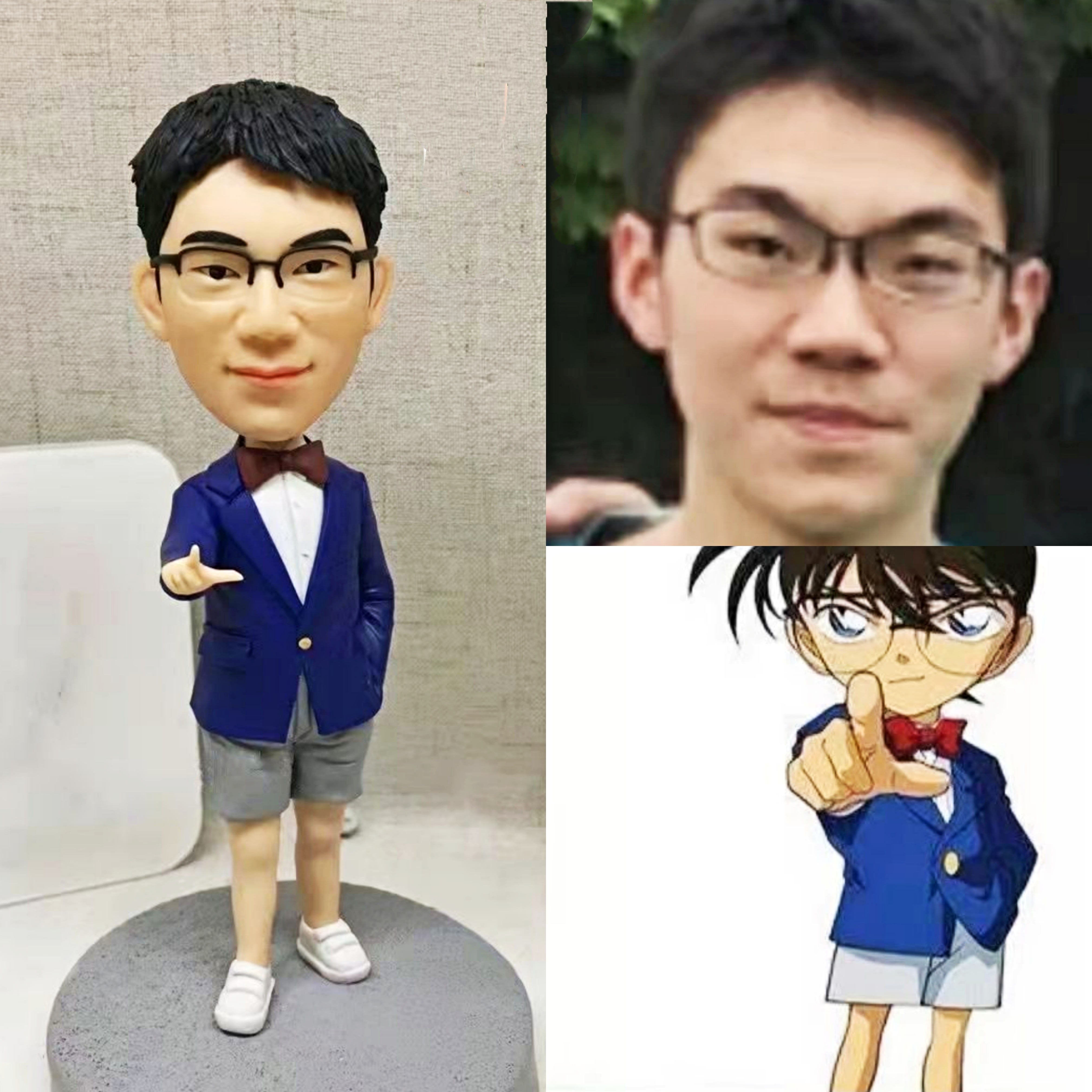 【オーダーメイド】3D肖像画 似顔絵 人形 フィギュア 彼氏 彼女 誕生日 ケーキトッパー 記念日 カップル 友達 プレゼント